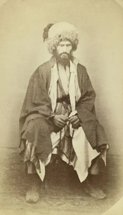 Framed Print : Full-length portrait of man, seated, facing front, between 1870 and 1886. Creator: Unknown Framed Print : Full-length portrait of man, seated, facing front, between 1870 and 1886. Creator: Unknown