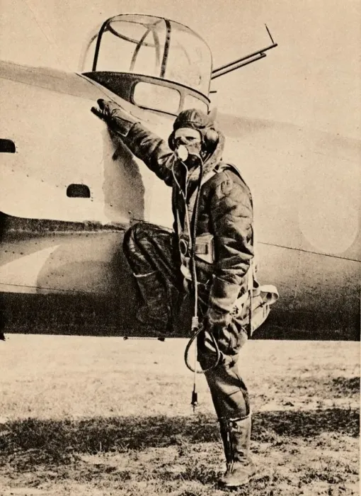 Framed Print : Fully Equipped for air fighting; oxygen, radio, electrically heated clothing and parachute, 1940 Framed Print : Fully Equipped for air fighting; oxygen, radio, electrically heated clothing and parachute, 1940