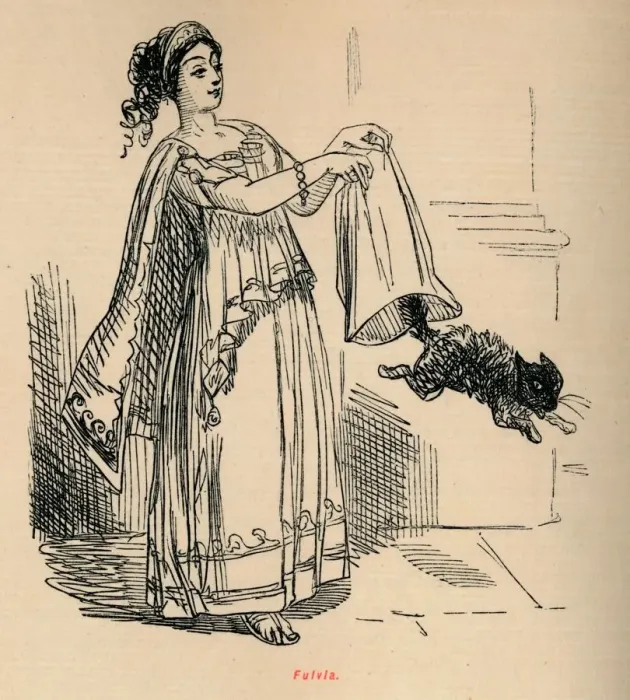 Framed Print : Fulvia, 1852. Artist: John Leech Framed Print : Fulvia, 1852. Artist: John Leech