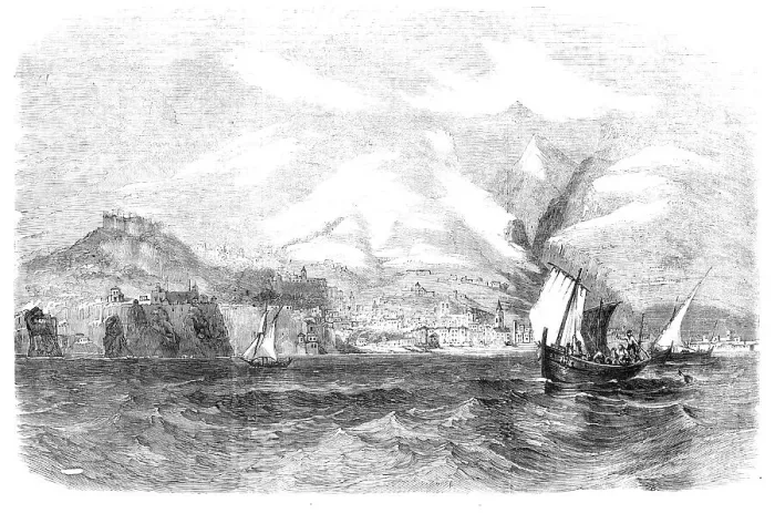 Framed Print : Funchal, Madeira, 1857. Creator: Unknown Framed Print : Funchal, Madeira, 1857. Creator: Unknown