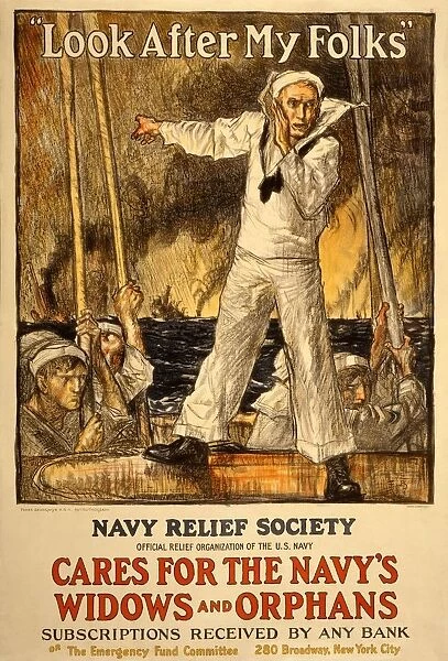 Fundraising campaign for the Navy Relief Society, 1917