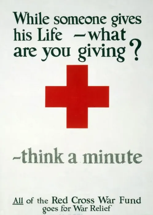 Framed Print : Fundraising Poster for the Red Cross, 1917 Framed Print : Fundraising Poster for the Red Cross, 1917