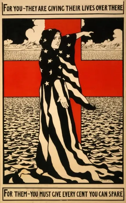 Framed Print : Fundraising Poster for the Red Cross, 1918 Framed Print : Fundraising Poster for the Red Cross, 1918