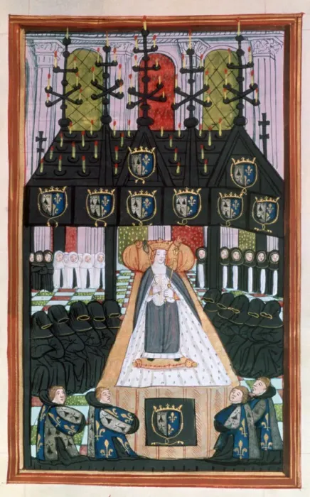 Framed Print : Funeral of Anne of Britanny, Notre Dame, Paris, 1514, (16th century)