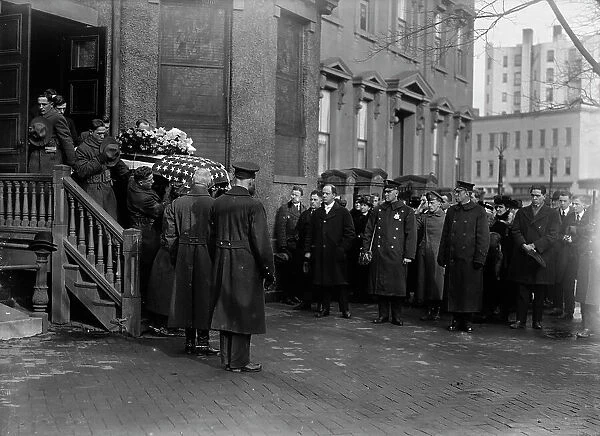 Funeral of Augustus Peabody Gardner, 1918. Creator: Harris & Ewing. Funeral of Augustus Peabody Gardner, 1918. Creator: Harris & Ewing