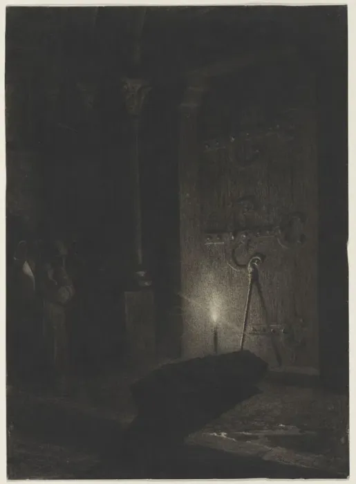 Framed Print : A Funeral, c. mid-1870s-early 1880s. Creator: Jean-Paul Laurens (French, 1838-1921) Framed Print : A Funeral, c. mid-1870s-early 1880s. Creator: Jean-Paul Laurens (French, 1838-1921)