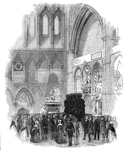 Funeral of Campbell, the Poet, in Westminster Abbey, 3 July 1844. Creator: Unknown
