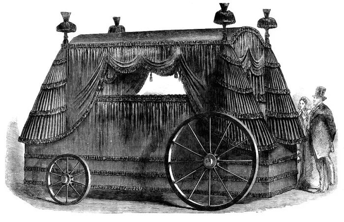 Framed Print : Funeral Car of Napoleon I. 1858. Creator: Unknown Framed Print : Funeral Car of Napoleon I. 1858. Creator: Unknown