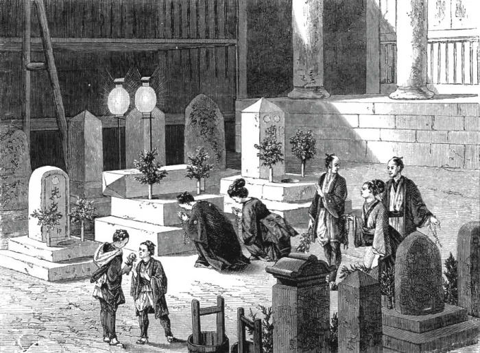 Framed Print : Funeral Ceremonies; A European Sojourn in Japan, 1875. Creator: Unknown Framed Print : Funeral Ceremonies; A European Sojourn in Japan, 1875. Creator: Unknown