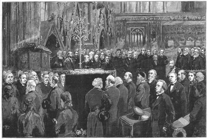 Framed Print : Funeral of Charles Darwin, English naturalist, 1882 Framed Print : Funeral of Charles Darwin, English naturalist, 1882