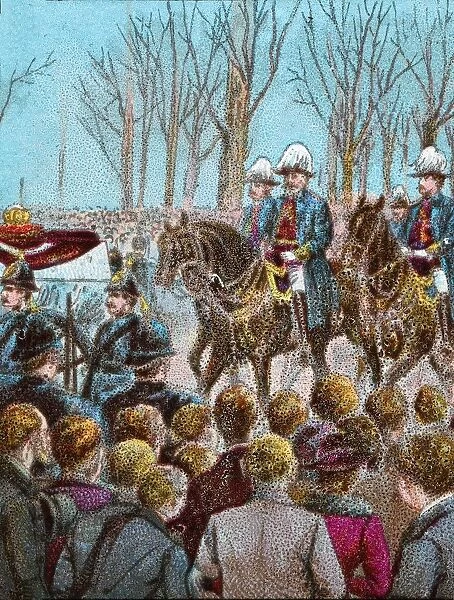 The Funeral Cortege of Queen Victoria followed by King Edward VII, 1901 (c1902)