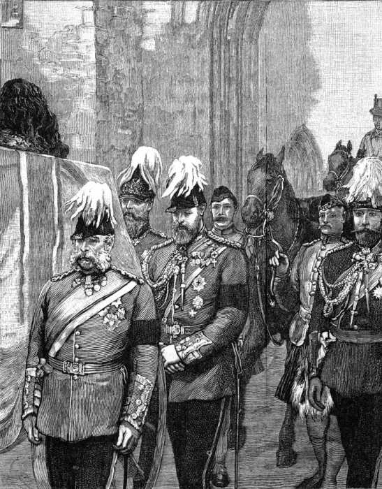 Framed Print : Funeral of the Duke of Albany: The procession entering Windsor Castle, 1884, (1900)