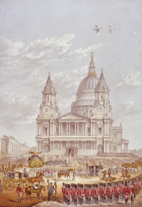 Framed Print : Funeral of the Duke of Wellington, St Pauls Cathedral, City of London, 18 November, 1852 Framed Print : Funeral of the Duke of Wellington, St Pauls Cathedral, City of London, 18 November, 1852