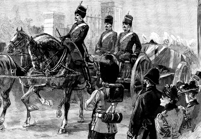 Framed Print : The Funeral of Field-Marshal Sir Patrick Grant, 1895. Creator: P Naumann Framed Print : The Funeral of Field-Marshal Sir Patrick Grant, 1895. Creator: P Naumann