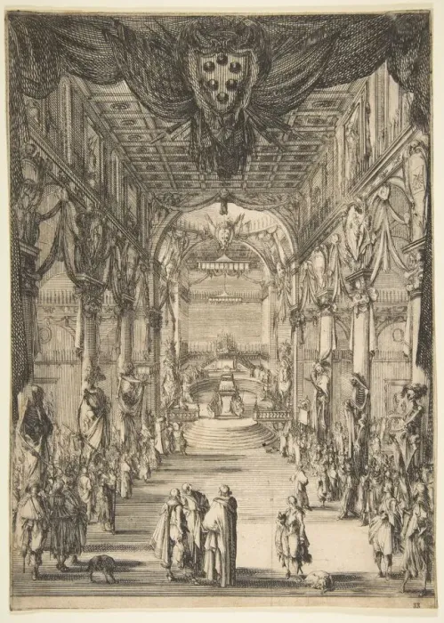 Framed Print : Funeral of Francesco de Medici, 1634. Creator: Stefano della Bella Framed Print : Funeral of Francesco de Medici, 1634. Creator: Stefano della Bella