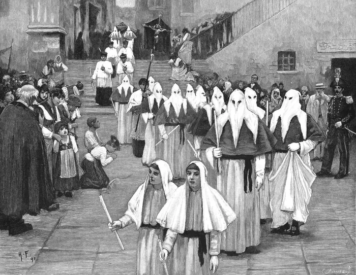 Framed Print : A Funeral in the Island of Capri, Southern Italy; Society of the Misericordia or... 1891. Creator: Unknown. A Funeral in the Island of Capri, Southern Italy; Society of the Misericordia or... 1891. Creator: Unknown Framed Print : A Funeral in the Island of Capri, Southern Italy; Society of the Misericordia or... 1891. Creator: Unknown. A Funeral in the Island of Capri, Southern Italy; Society of the Misericordia or... 1891. Creator: Unknown