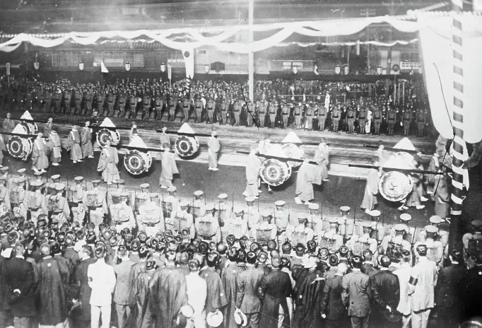 Framed Print : Funeral, Japanese Emperor, 1912. Creator: Bain News Service Framed Print : Funeral, Japanese Emperor, 1912. Creator: Bain News Service