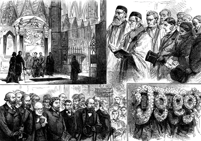 Framed Print : Funeral of the late Mr. W. Spottiswoode, F.R.S. in Westminster Abbey, 1883. Creator: Unknown Framed Print : Funeral of the late Mr. W. Spottiswoode, F.R.S. in Westminster Abbey, 1883. Creator: Unknown