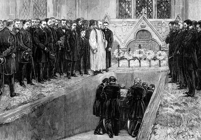 Framed Print : Funeral of Lord Beaconsfield at Hughenden Church, High Wycombe, 1881. Creator: Unknown