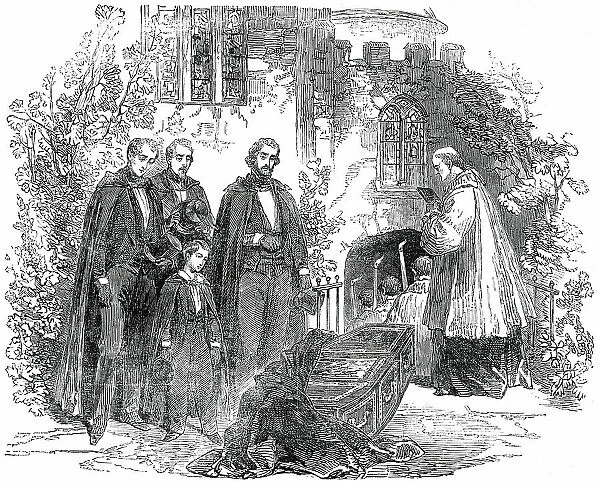 Funeral of Louis-Philippe...at Weybridge... 1850. Creator: Unknown