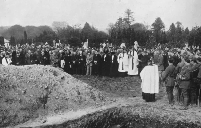 Framed Print : The funeral of some of the Lusitania victims at Queenstown, 1915 Framed Print : The funeral of some of the Lusitania victims at Queenstown, 1915