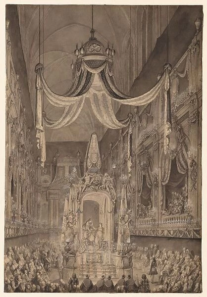 Funeral for Marie-Therese of Spain, Dauphine of France, in the Church of Notre Dame