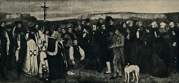 Funeral at Ornans, c1850, (1935). Creator: Giraudon