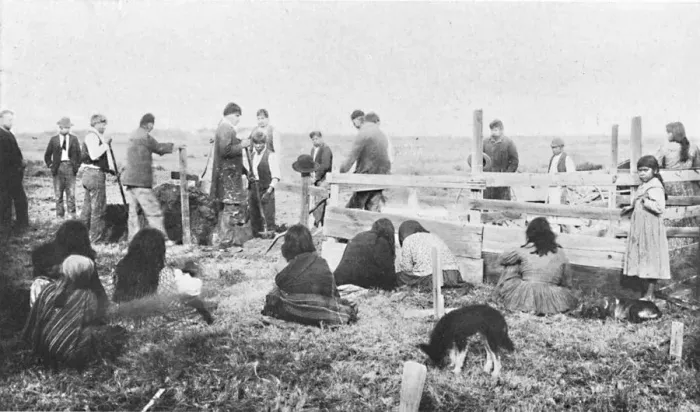 Framed Print : A funeral among the Pinto Indians of Southern California, 1912. Artist: CC Pierce & Co Framed Print : A funeral among the Pinto Indians of Southern California, 1912. Artist: CC Pierce & Co
