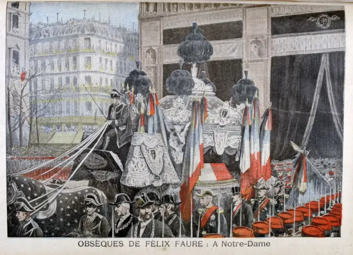 Framed Print : The funeral of President Felix Faure, on 23rd February 1899. Artist: Henri Meyer Framed Print : The funeral of President Felix Faure, on 23rd February 1899. Artist: Henri Meyer