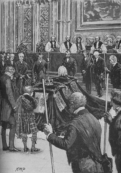 Funeral of the Prince Consort, c1890. Artist: Henry Marriott Paget