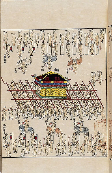 The funeral procession of Empress Myeongseong (1851-1895), From the Uigwe, 1897. Creator: Anonymous