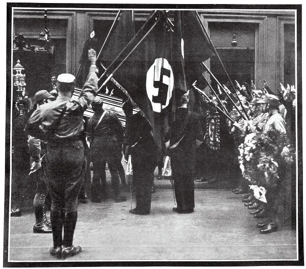 Funeral procession for Horst Wessel in the Juedenstasse, Berlin, 1930 (1938). Artist