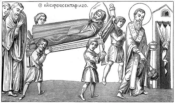 Funeral in St Cesaire, 9th century (1849)
