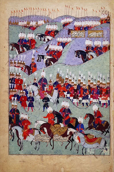 Funeral of Sultan Suleyman the Magnificent. (History of Sultan Suleyman), 1579. Artist: Anonymous