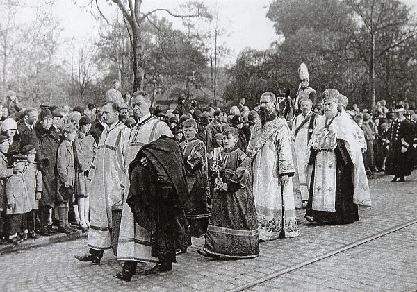 Funeral of Tsarina Maria Fyodorovna of Russia, Roskilde, Denmark, 19 October 1928