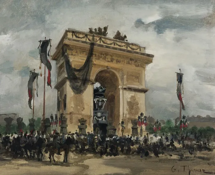 Framed Print : Funeral of Victor Hugo, May 31 and June 1, 1885, 1885. Creator: Gabriel Edouard Thurner Framed Print : Funeral of Victor Hugo, May 31 and June 1, 1885, 1885. Creator: Gabriel Edouard Thurner