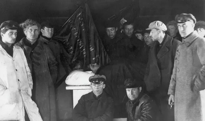 Framed Print : Funeral of V.M. Kruchina. Chapel, 1920. Creator: Unknown Framed Print : Funeral of V.M. Kruchina. Chapel, 1920. Creator: Unknown
