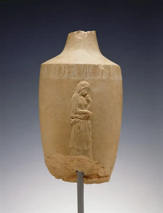 Framed Print : Funerary Lekythos, about 375 BC. Creator: Unknown Framed Print : Funerary Lekythos, about 375 BC. Creator: Unknown