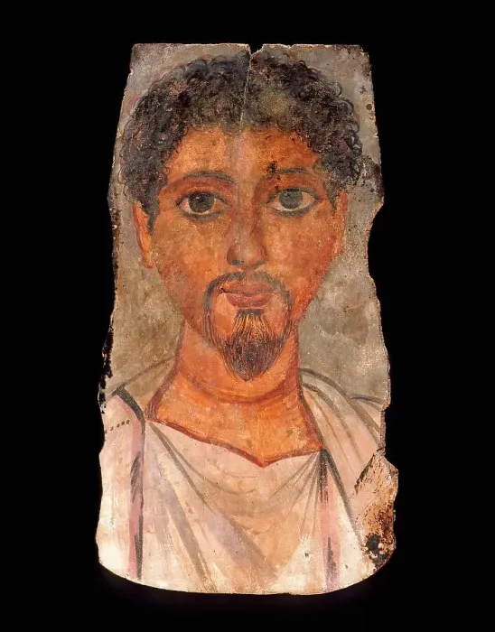 Framed Print : Funerary Portrait (image 1 of 2), Late 3rd-4th century A.D.. Creator: Anon Framed Print : Funerary Portrait (image 1 of 2), Late 3rd-4th century A.D.. Creator: Anon