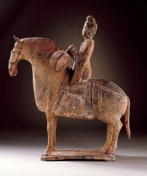 Funerary Sculpture of a Female Equestrian Drummer (image 2 of 2), between c.500 and c.534. Creator: Unknown