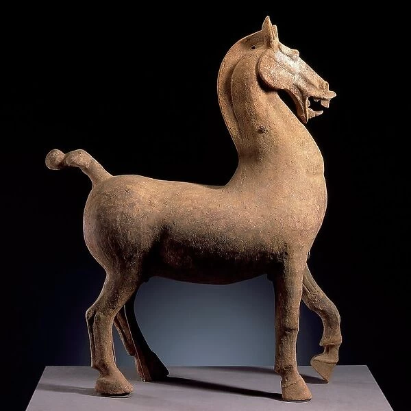 Funerary Sculpture of a Horse, 25-220. Creator: Unknown