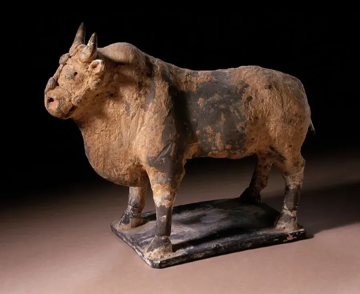Framed Print : Funerary Sculpture of an Ox, between 386 and 534. Creator: Unknown Framed Print : Funerary Sculpture of an Ox, between 386 and 534. Creator: Unknown