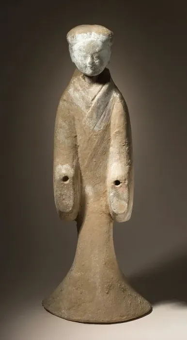 Framed Print : Funerary Sculpture of a Standing Woman, 206 B.C.-25 A.D.. Creator: Unknown Framed Print : Funerary Sculpture of a Standing Woman, 206 B.C.-25 A.D.. Creator: Unknown