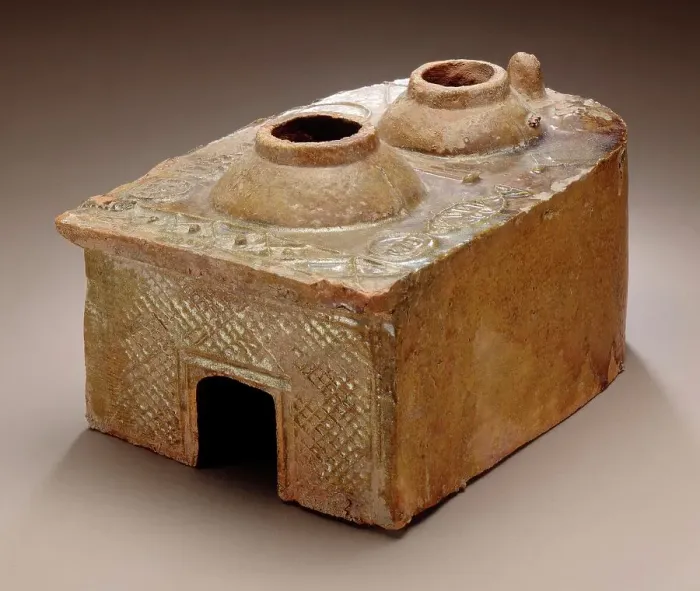 Framed Print : Funerary Sculpture of a Stove, 25-220. Creator: Unknown Framed Print : Funerary Sculpture of a Stove, 25-220. Creator: Unknown