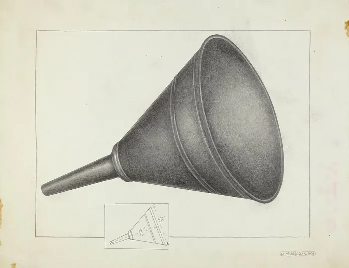 Framed Print : Funnel, c. 1936. Creator: Charles Garjian