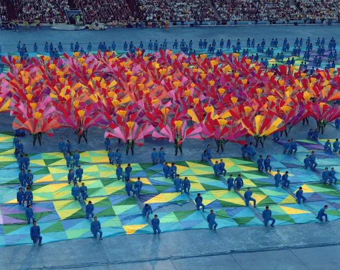 Framed Print : Show of the Fura dels Baus in the opening ceremony of the 1992 Olympic Games in Barcelona Framed Print : Show of the Fura dels Baus in the opening ceremony of the 1992 Olympic Games in Barcelona