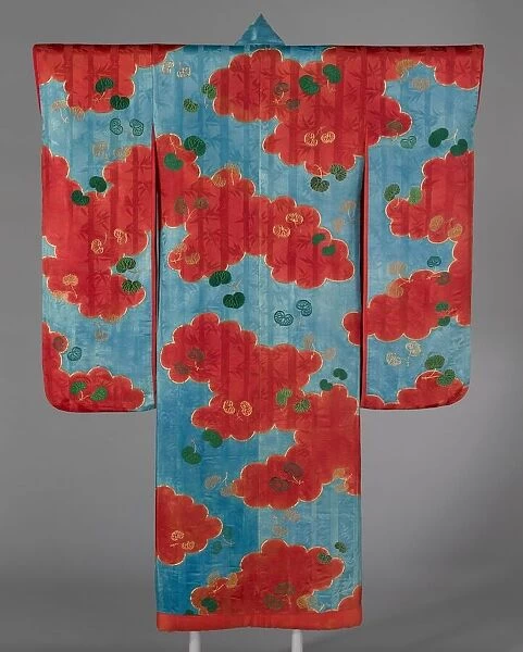 Furisode, Japan, late Edo period (1789-1868) /  Meiji period (1868-1912), 19th century. Creator: Unknown