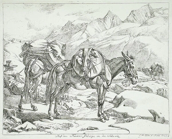Furka Mountains, Switzerland, 1820. Creator: Johann Adam Klein