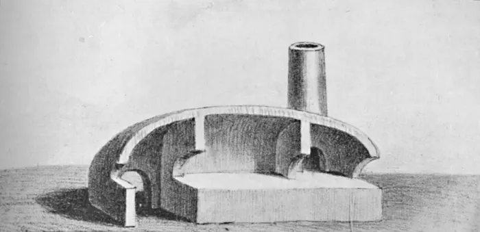 Framed Print : Furnace Used In The Smelling of Copper, c1826, (1911) Framed Print : Furnace Used In The Smelling of Copper, c1826, (1911)