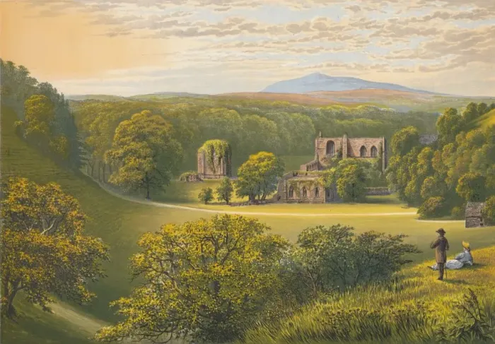 Framed Print : Furness Abbey, c1880, (1897). Artist: Alexander Francis Lydon Framed Print : Furness Abbey, c1880, (1897). Artist: Alexander Francis Lydon